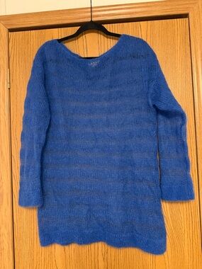 MAEVE by anthropology stunning blue tunic sweater size M